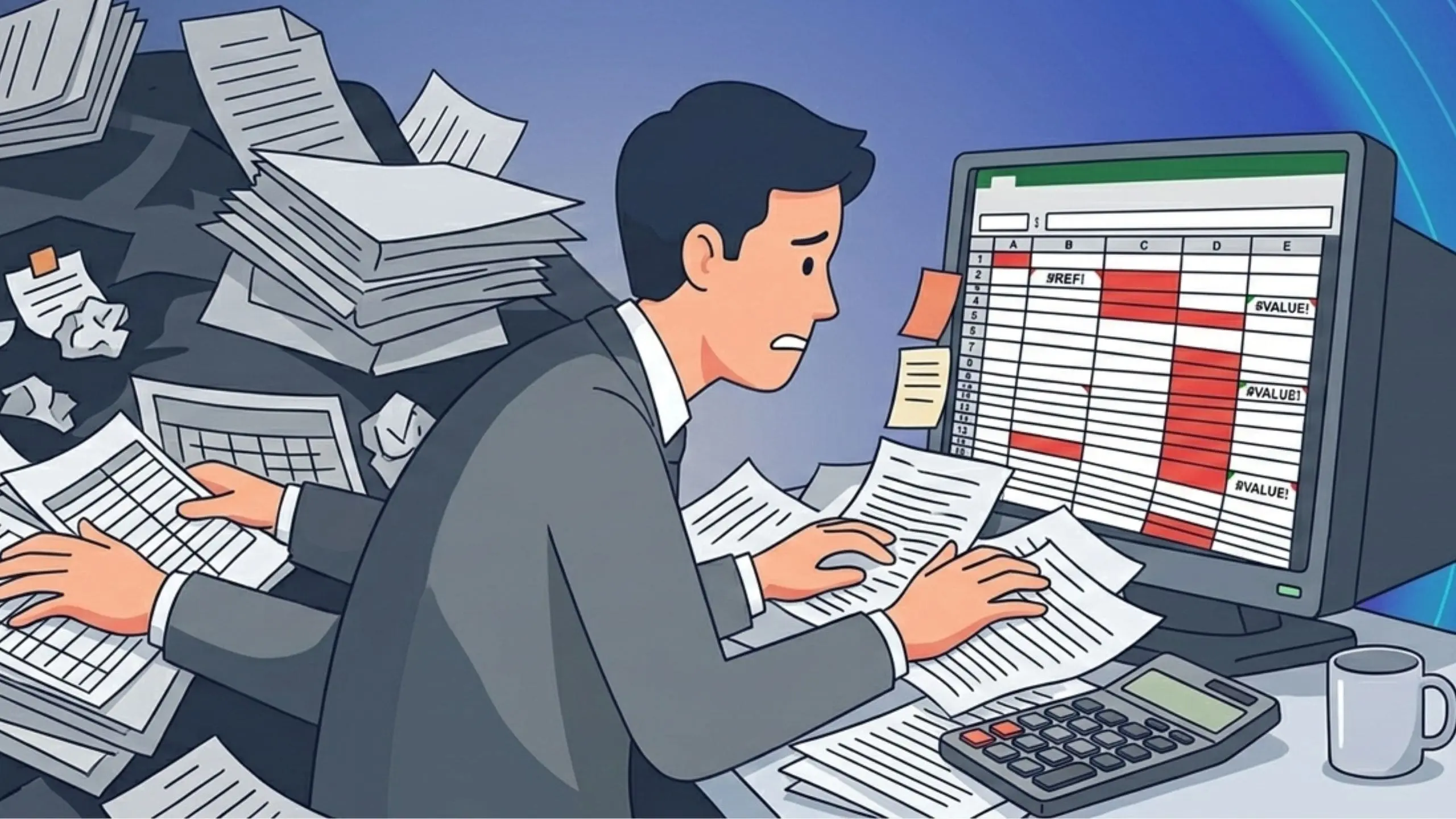 Comptable débordé par la gestion manuelle sur Excel et les factures papier