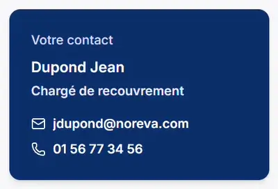 contact recouvrement exemple nom du contact recouvrement sur le portail client cashnow